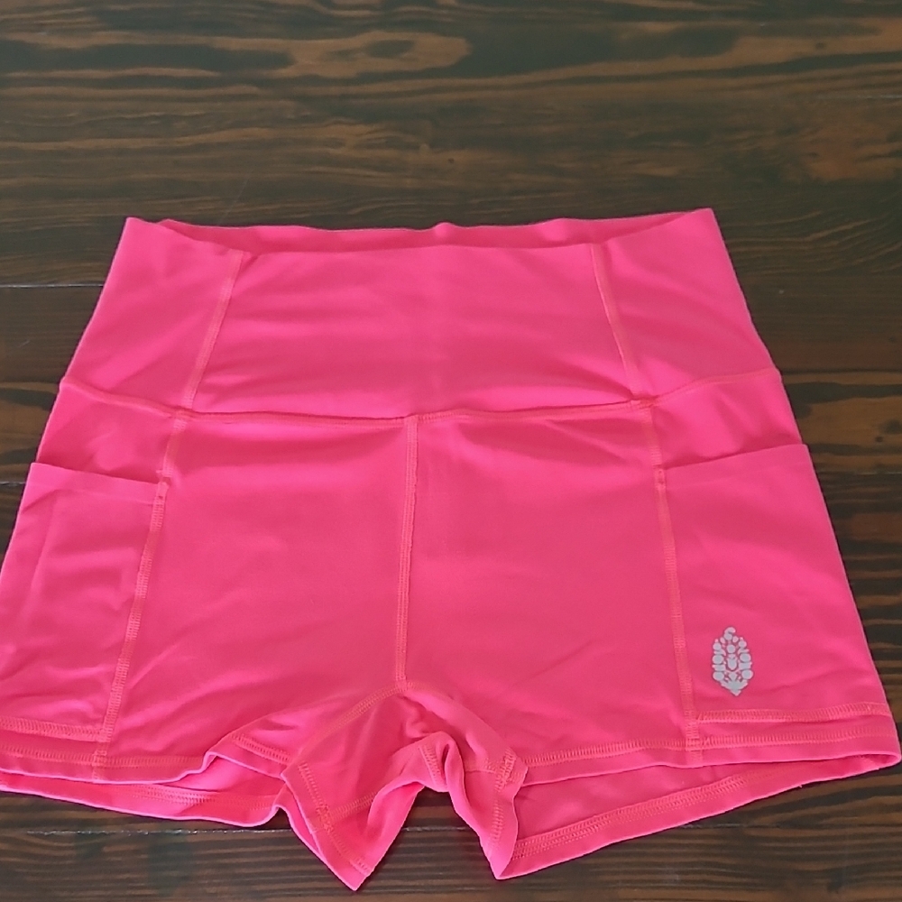 Free People Pink Athletic Shorts